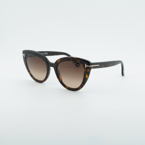Tom Ford Izzi FT0845 52F Sunglasses Dark Havana Cat Eye Frame, Brown Lenses main image 10